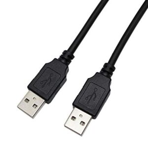 USB 2.0 naar USB 2.0 kabel - 1/1.5 meter Zwart