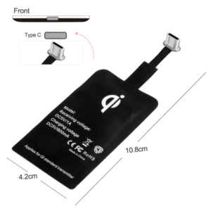 Draadloos Oplaad Receiver Pad USB C, Wireless Charging Receiver