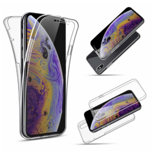 360° Full Cover Transparant TPU case voor iPhone XS Max