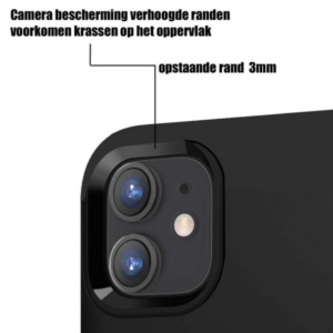 iPhone 12 Pro Max Anti Shock Hoesje Back Cover met Koord - Roze