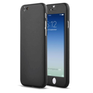 360° Full Cover Case met Tempered Glass voor iPhone 7/ 8 - Zwart