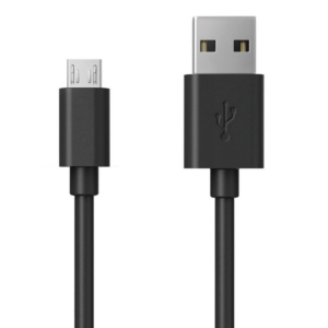 USB Micro naar USB A Kabel 0.5 meter Datakabel - Zwart